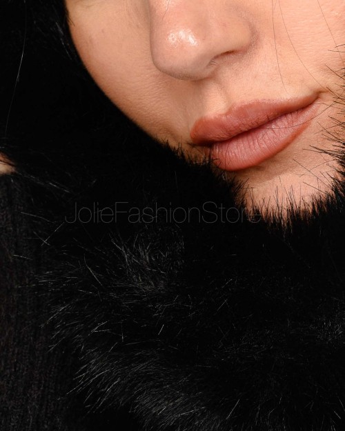 Regina Gold Balaclava Nero con Ecopelliccia  40622 NERO