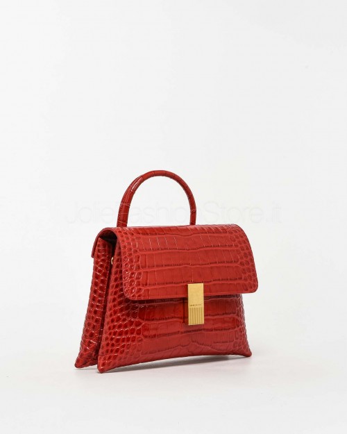 Mouliebre Crocodile Print Calfskin Bag Ruby  MARTINA RUBINO