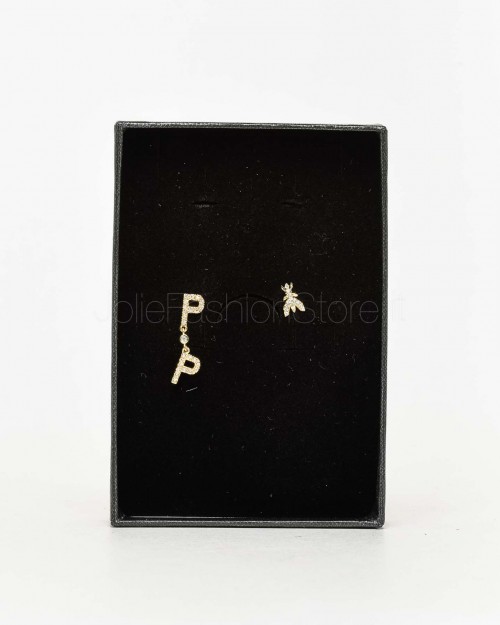 Patrizia Pepe Gold/Crystal Earrings