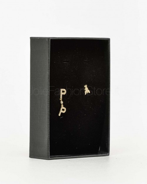 Patrizia Pepe Gold/Crystal Earrings  8J1058 M009 FE35