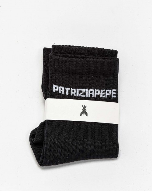 Patrizia Pepe Schwarze Schwammsocke