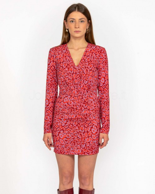 Patrizia Pepe Abito Red & Animalier  8A1476 A033 FF40