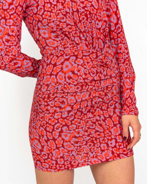 Patrizia Pepe Abito Red & Animalier  8A1476 A033 FF40