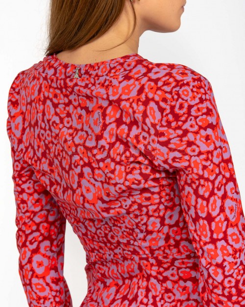 Patrizia Pepe Abito Red & Animalier  8A1476 A033 FF40