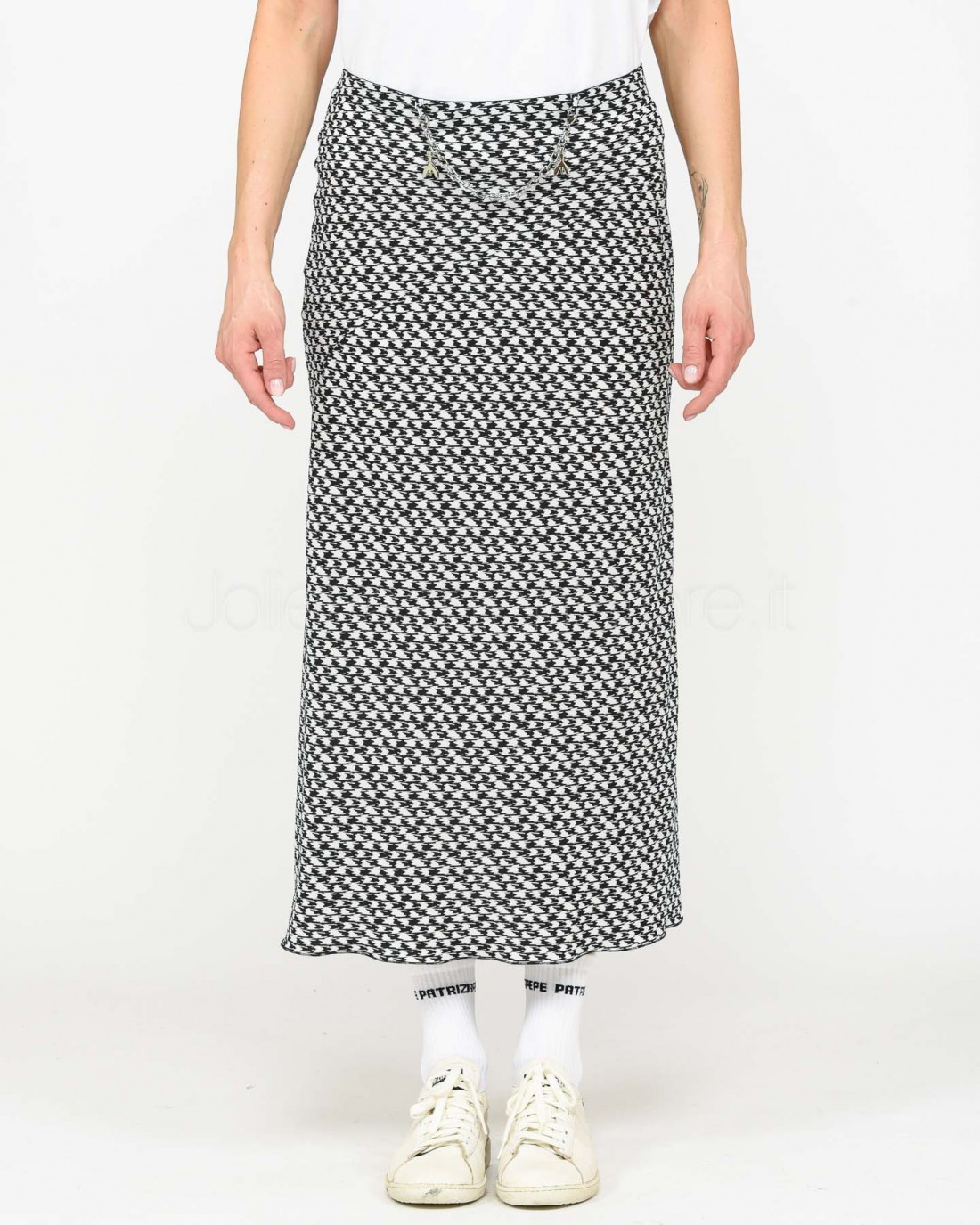 Patrizia Pepe SKIRT Black & White Graphic - Skirts Patrizia Pepe SKIRT Black & White Graphic - Skirts