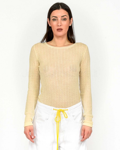 Patrizia Pepe Maglia Super Light Vanilla  8K0264 K034 W385