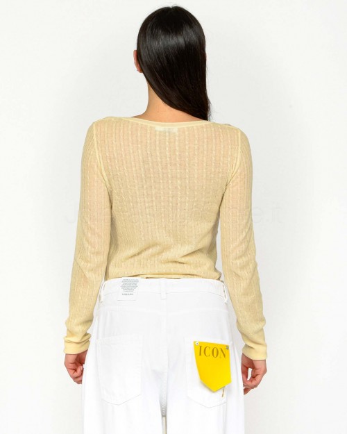 Patrizia Pepe Maglia Super Light Vanilla  8K0264 K034 W385