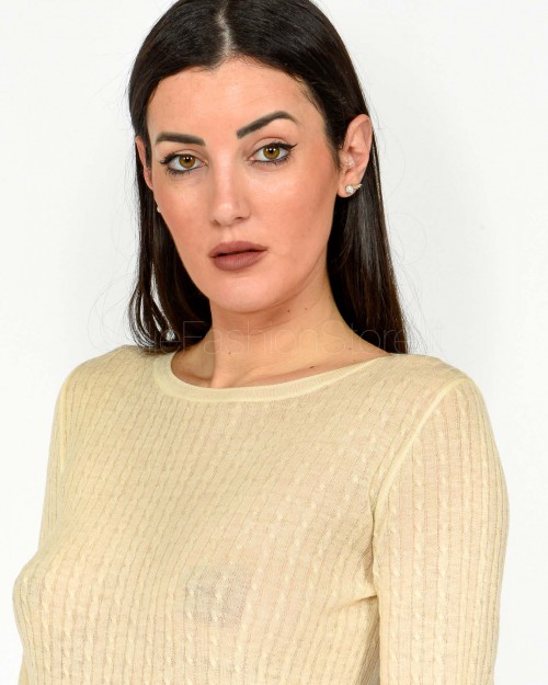 Patrizia Pepe Maglia Super Light Vanilla  8K0264 K034 W385