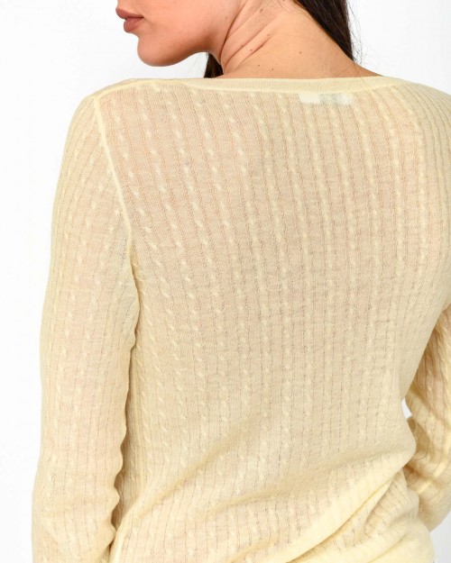 Patrizia Pepe Maglia Super Light Vanilla  8K0264 K034 W385
