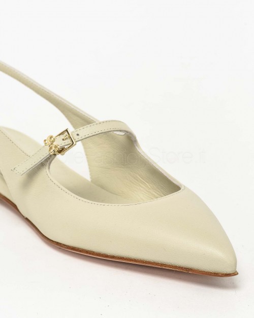 Sergio Levantesi White Slingback Pump  FEDE VIRGO SASSO