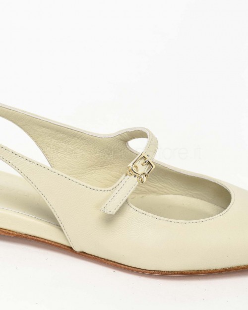 Sergio Levantesi White Slingback Pump  FEDE VIRGO SASSO