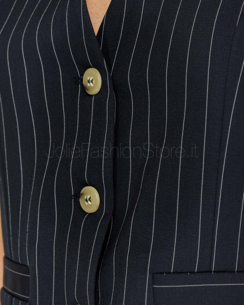 SOLO TRE GILET NAVY  M1D0051 DF NAVY
