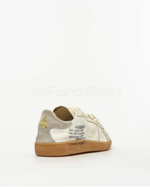 Patrizia Pepe SKIN Sneakers in Nappa con Lettering White