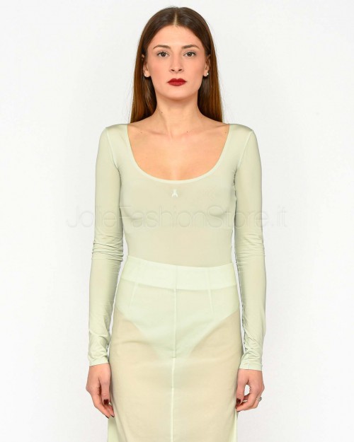 Patrizia Pepe Body A Maniche Lunghe Soft Green  8M1689 J257 G596