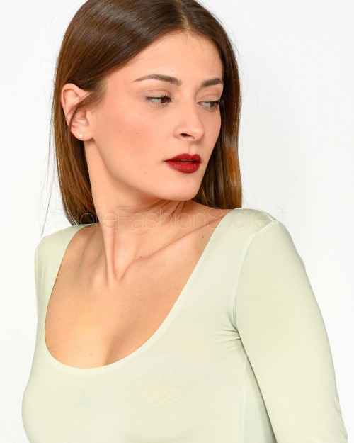 Patrizia Pepe Body A Maniche Lunghe Soft Green  8M1689 J257 G596