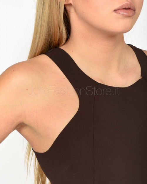 Patrizia Pepe DRESS Dark Sensual Brown  CA1431 JZ26 B836