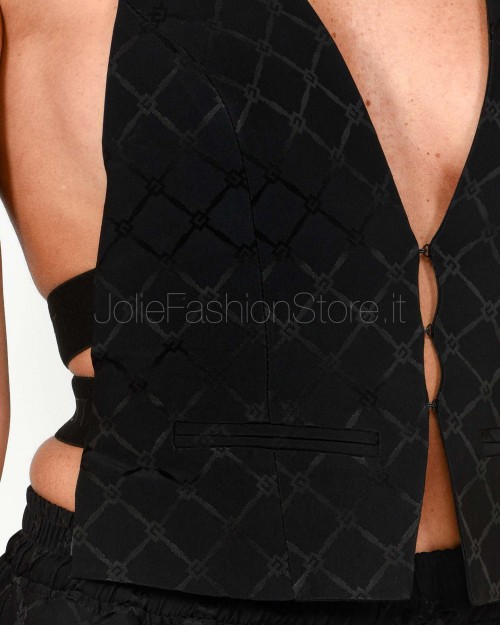 Elisabetta Franchi Gilet Nero  GL00652E2 110