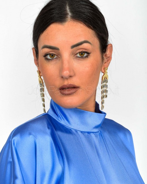 Actualee Abito Lungo Blu  14104 BLUE MAULE