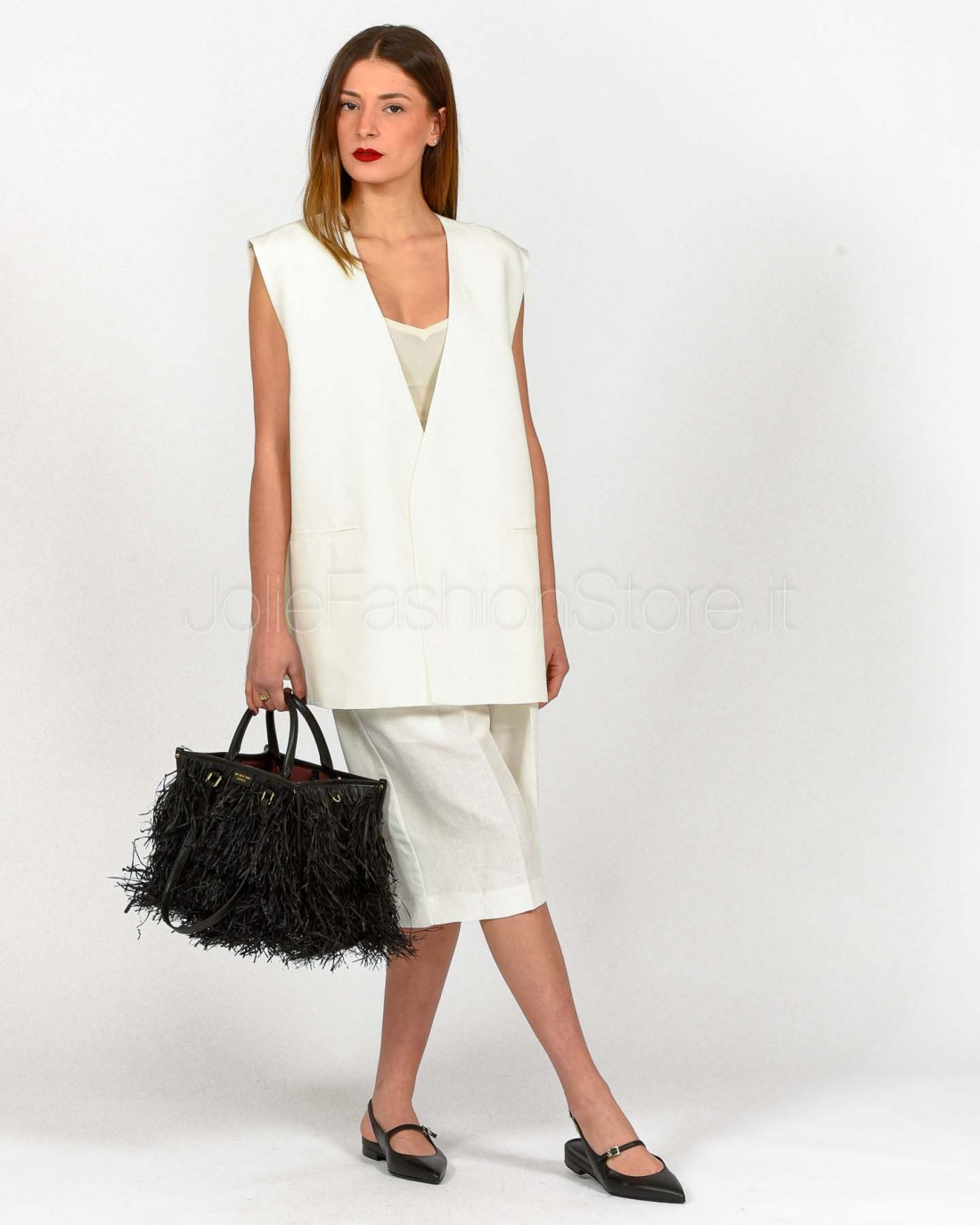 Meimeij Gilet Off White  M5EI04 791