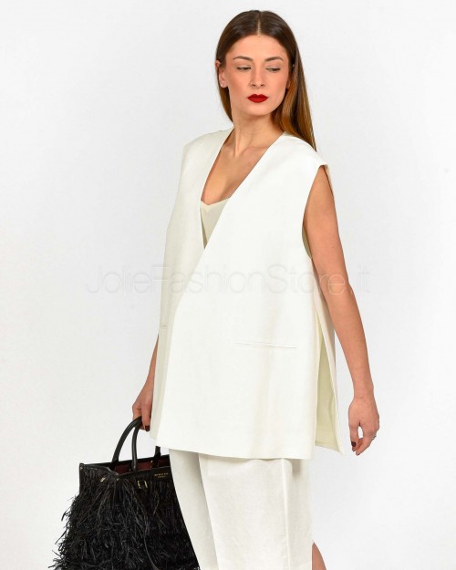Meimeij Gilet Off White  M5EI04 791