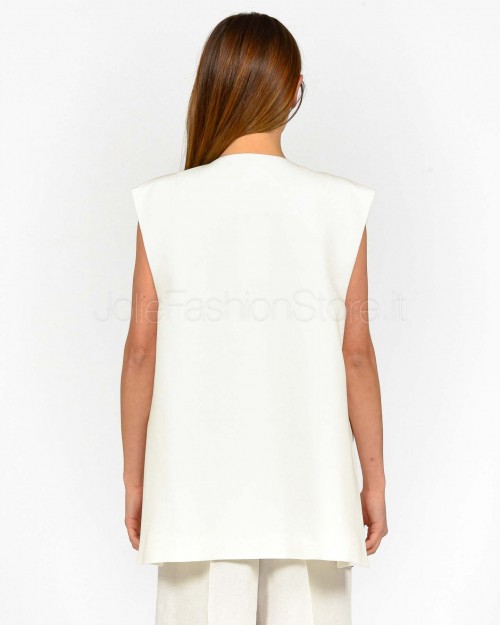 Meimeij Gilet Off White  M5EI04 791