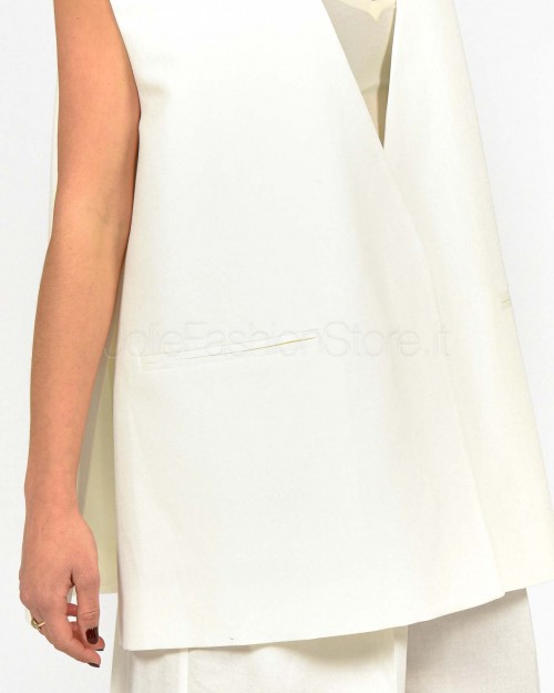 Meimeij Gilet Off White  M5EI04 791