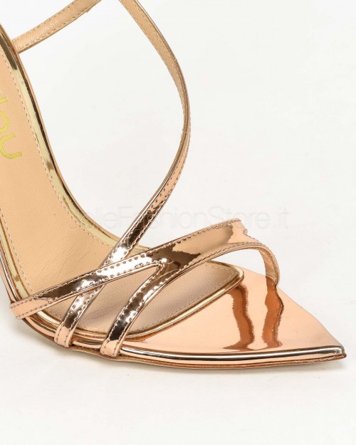 Ninalilou Sandalo con Tacco Rosa Antico  351002PK ROSA ANTICO