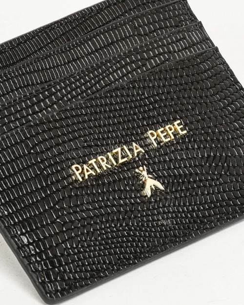 Patrizia Pepe Porta Carte In Pelle Nero  8Q7001 L137 K103