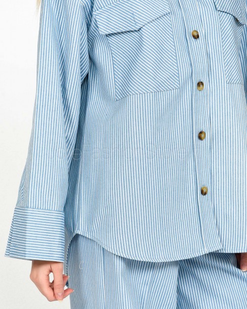 Grace & Mila Camicia Blu  PEGGY_13019 BLEU