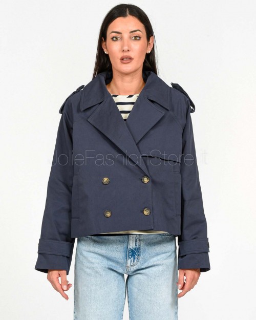 Grace & Mila Trench Corto Blu  PRINTEMPS_13036 MARINE