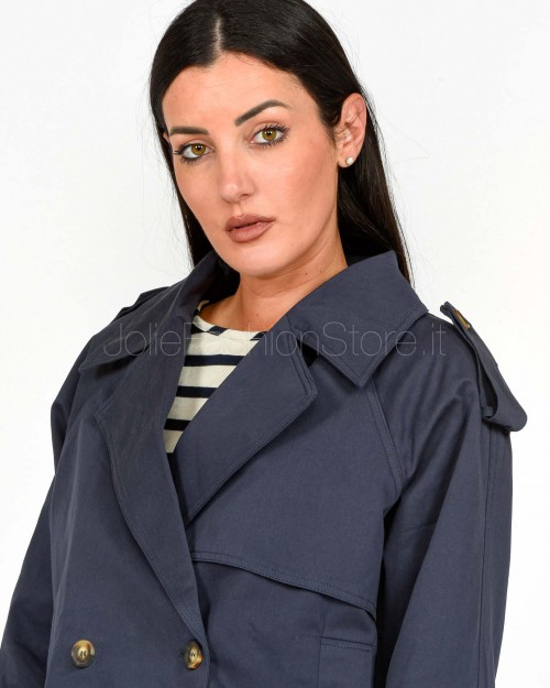 Grace & Mila Trench Azzurro  PRINTEMPS_13036 MARINE