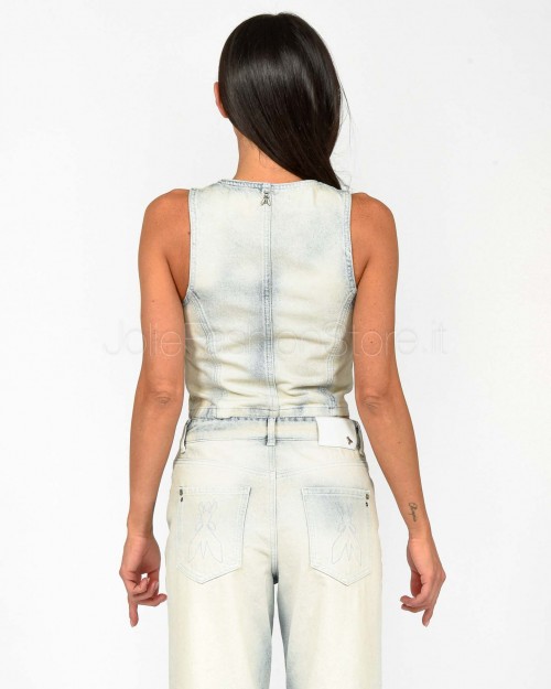 Patrizia Pepe VEST Bleached Blue  2C1608 D105 CA63