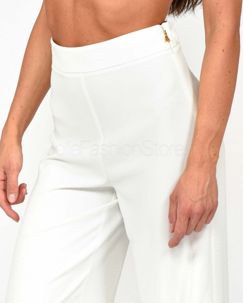 Patrizia Pepe Pantalone Dritto Bianco  2P1602 A411 W146