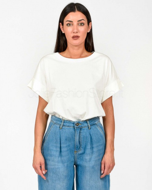 SOLO TRE TOP BIANCO  M1D0125 A 01