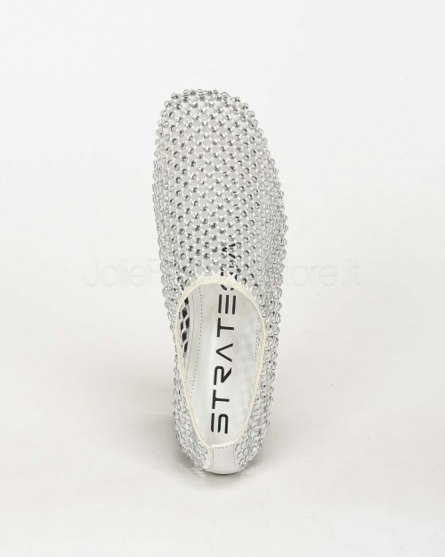 Strategia Ballerina a Rete Bianca con Strass  R11 DOLLY WHITE