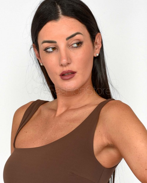 Patrizia Pepe T-SHIRT Sensual Brown  2M4434 J129 B825