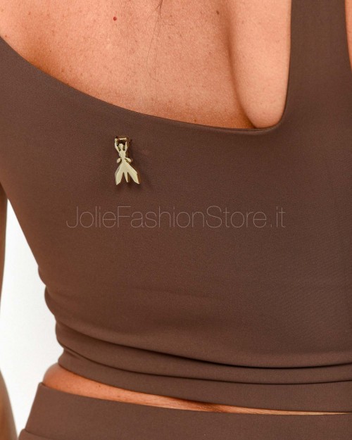 Patrizia Pepe T-SHIRT Sensual Brown  2M4434 J129 B825