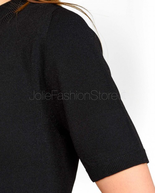 Solo Tre Cardigan Manica Corta Nero  M3D0061 A 99