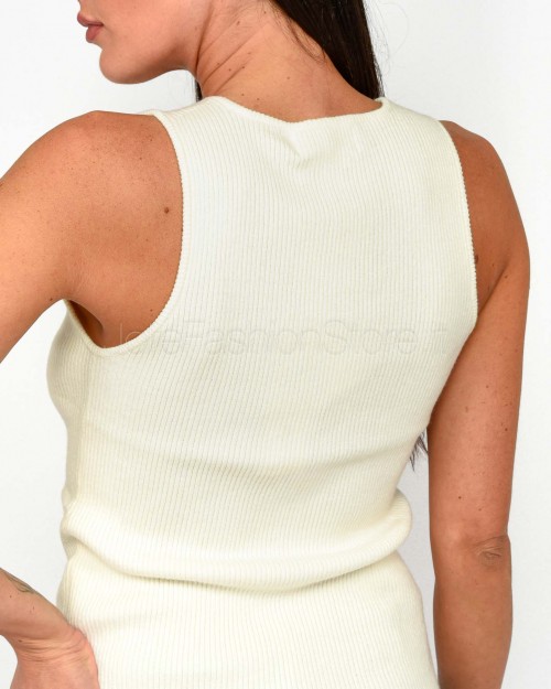 Not Shy Canotta 2 Bottoni Beige  4603124