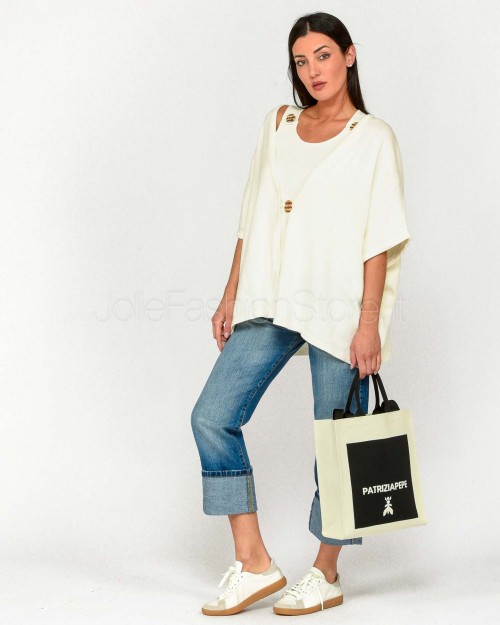 Not Shy Cardigan 1 Bottone Beige  4603122 BLANC PUR
