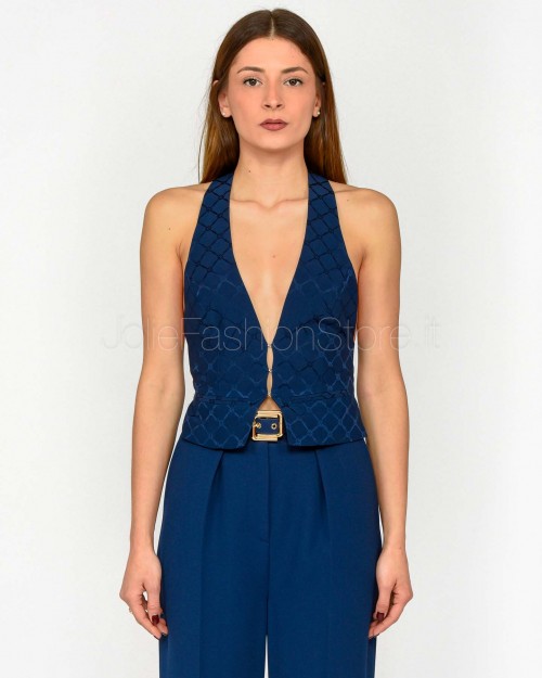 Elisabetta Franchi Gilet Oltremare  GL00652E2 DC8