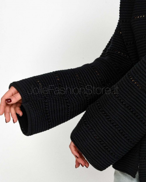 SOLO TRE CARDIGAN CON NASTRO NERO  M3D0030 A 99