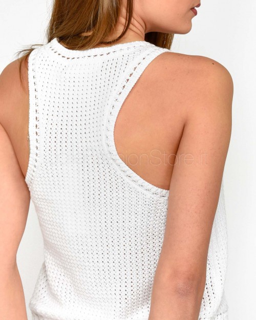 Not Shy Canotta Bianco  4608368 BLANC PUR
