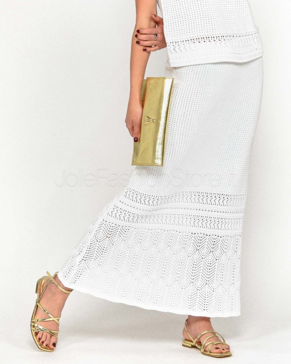 Not Shy Gonna Longuette Bianco  4608367 BLANC PUR