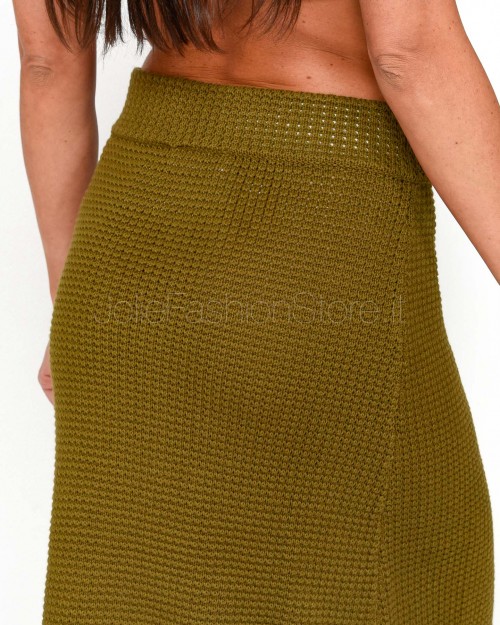 Not Shy Gonna Longuette Verde Militare  4608367 MILITARY