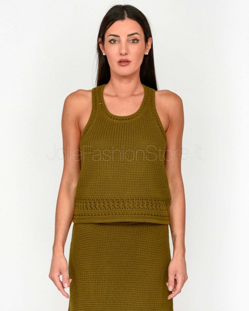 Not Shy Canotta Verde Militare  4608368 MILITARY