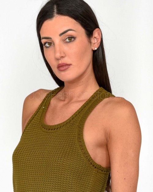 Not Shy Canotta Verde Militare  4608368 MILITARY