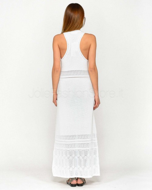 Not Shy Abito Lungo Lavorato Bianco  4608365 BLANC PUR