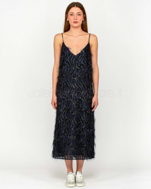 SOLO TRE ABITO MIDI NAVY  M1D0159 DU 89S