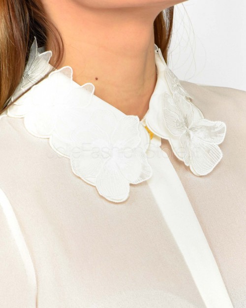 Elisabetta Franchi Camicia Avorio  CA10552E2 360